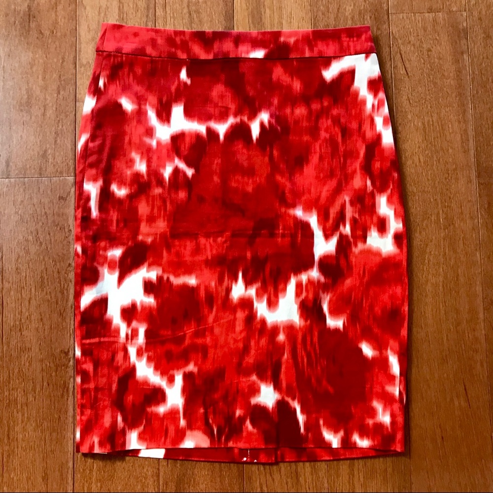 J. Crew Patterned Pencil Skirt